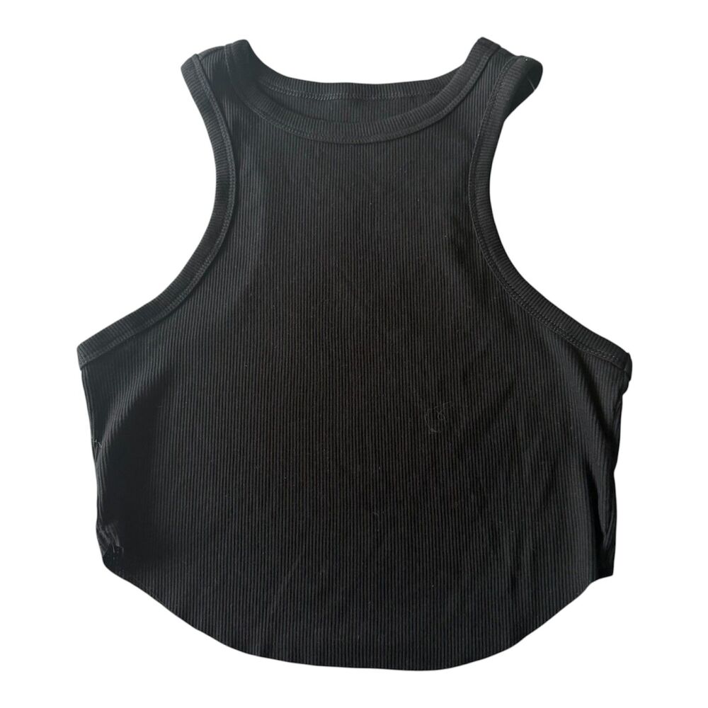 Wild Fable Women’s M Black Ribbed Tank Top Cropped